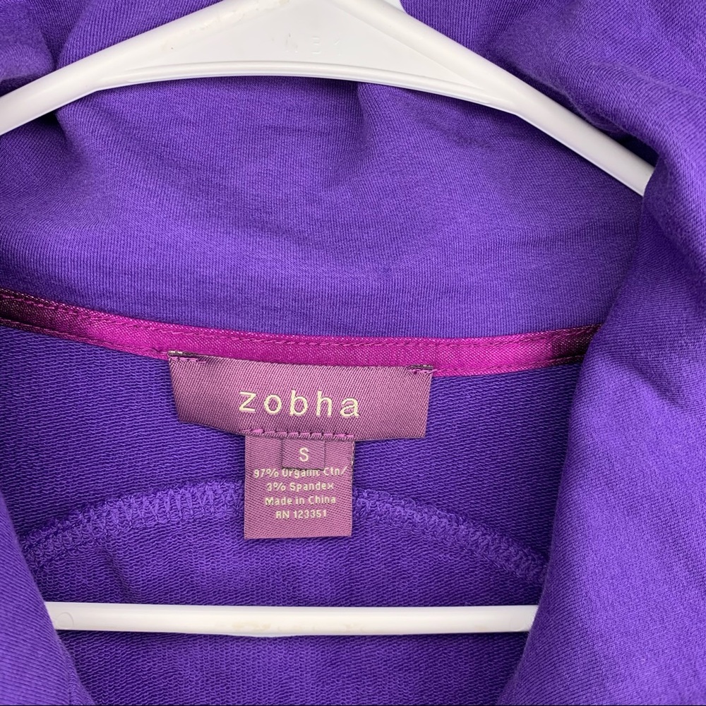 Zobha Women's Alexis Purple Zip-Up Jacket | Size S - Picture 6 of 8